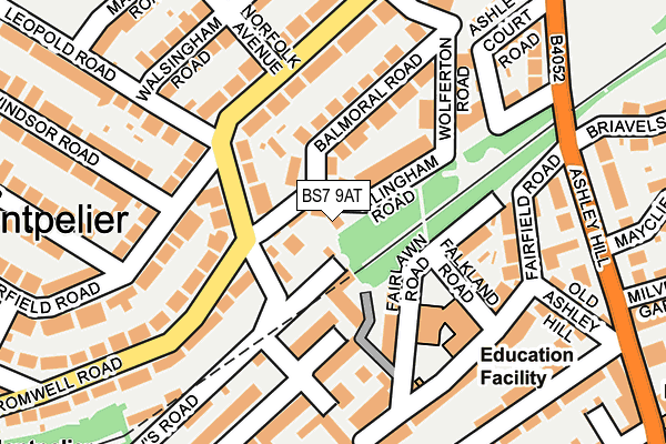 BS7 9AT map - OS OpenMap – Local (Ordnance Survey)