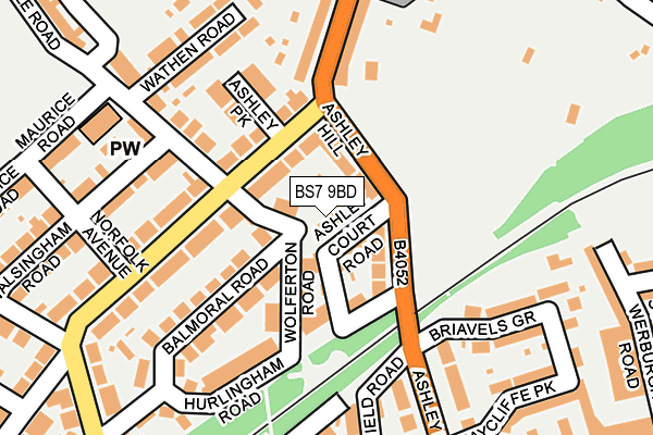 BS7 9BD map - OS OpenMap – Local (Ordnance Survey)