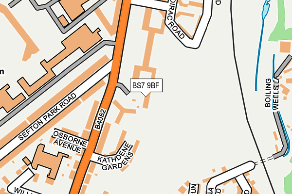 BS7 9BF map - OS OpenMap – Local (Ordnance Survey)