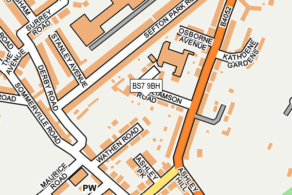 BS7 9BH map - OS OpenMap – Local (Ordnance Survey)