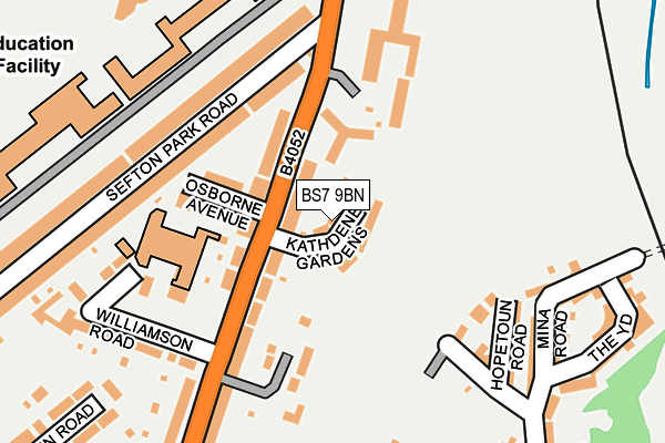 BS7 9BN map - OS OpenMap – Local (Ordnance Survey)