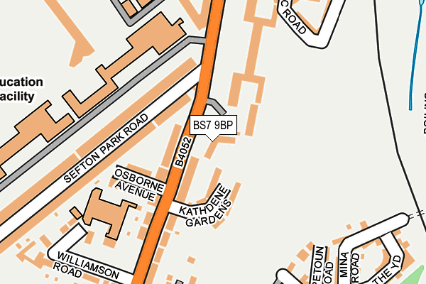 BS7 9BP map - OS OpenMap – Local (Ordnance Survey)