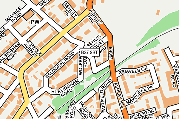 BS7 9BT map - OS OpenMap – Local (Ordnance Survey)