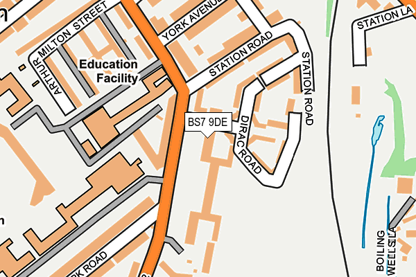 BS7 9DE map - OS OpenMap – Local (Ordnance Survey)