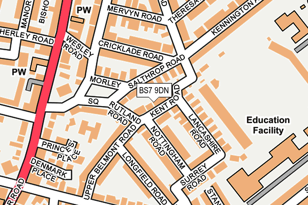 BS7 9DN map - OS OpenMap – Local (Ordnance Survey)