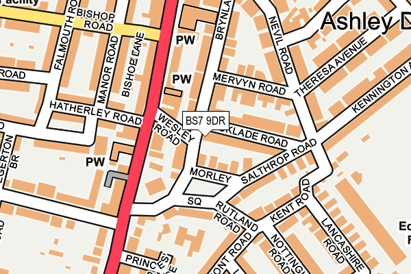 BS7 9DR map - OS OpenMap – Local (Ordnance Survey)