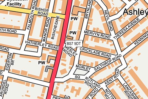 BS7 9DT map - OS OpenMap – Local (Ordnance Survey)
