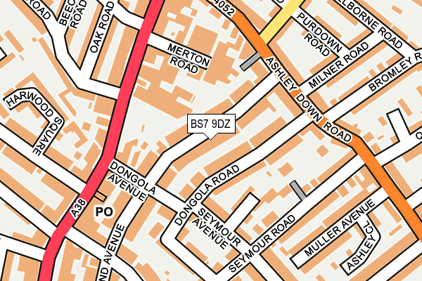 BS7 9DZ map - OS OpenMap – Local (Ordnance Survey)