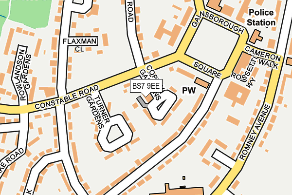 BS7 9EE map - OS OpenMap – Local (Ordnance Survey)