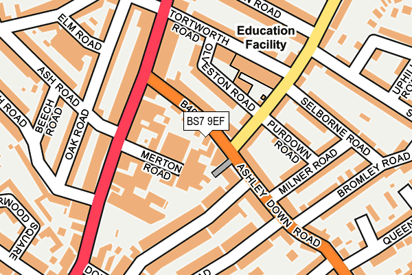 BS7 9EF map - OS OpenMap – Local (Ordnance Survey)