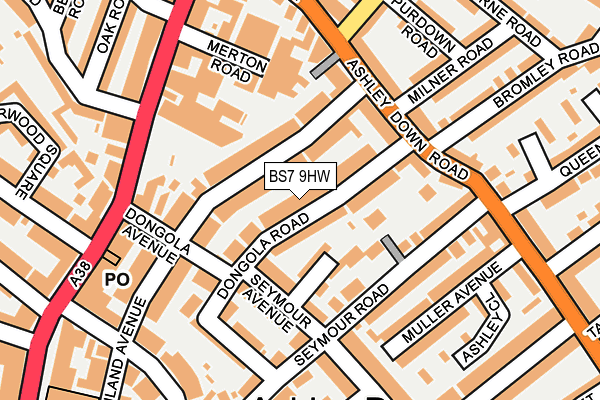 BS7 9HW map - OS OpenMap – Local (Ordnance Survey)