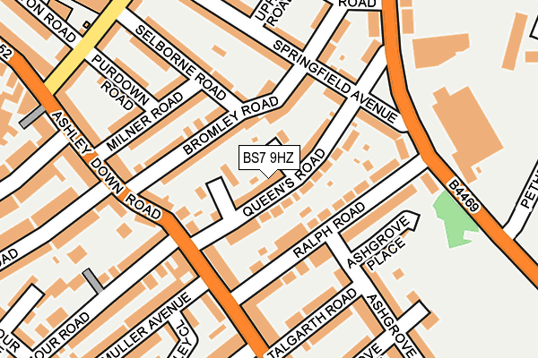 BS7 9HZ map - OS OpenMap – Local (Ordnance Survey)