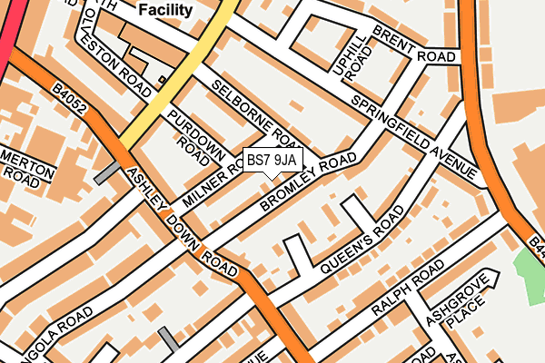 BS7 9JA map - OS OpenMap – Local (Ordnance Survey)