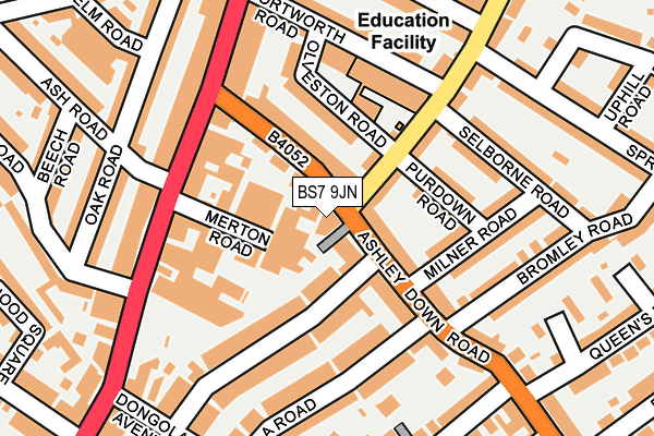 BS7 9JN map - OS OpenMap – Local (Ordnance Survey)