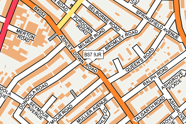 BS7 9JR map - OS OpenMap – Local (Ordnance Survey)