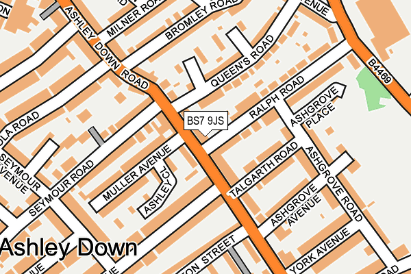 BS7 9JS map - OS OpenMap – Local (Ordnance Survey)