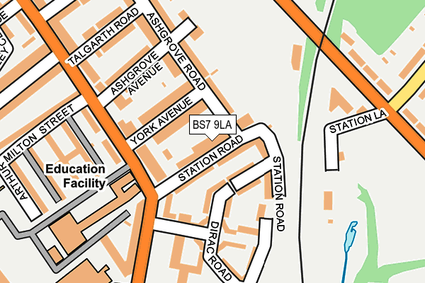 BS7 9LA map - OS OpenMap – Local (Ordnance Survey)
