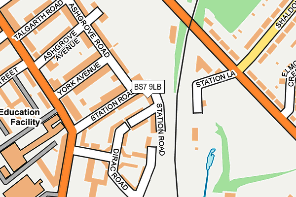 BS7 9LB map - OS OpenMap – Local (Ordnance Survey)