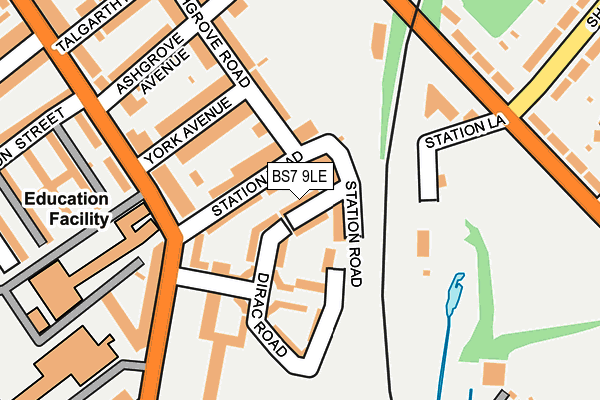 BS7 9LE map - OS OpenMap – Local (Ordnance Survey)