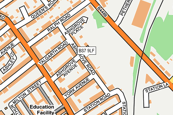 BS7 9LF map - OS OpenMap – Local (Ordnance Survey)