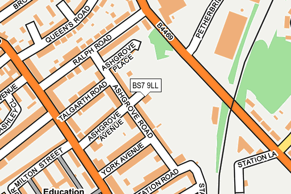 BS7 9LL map - OS OpenMap – Local (Ordnance Survey)