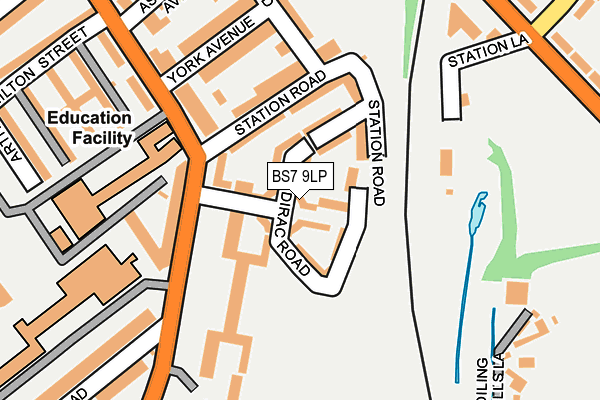 BS7 9LP map - OS OpenMap – Local (Ordnance Survey)