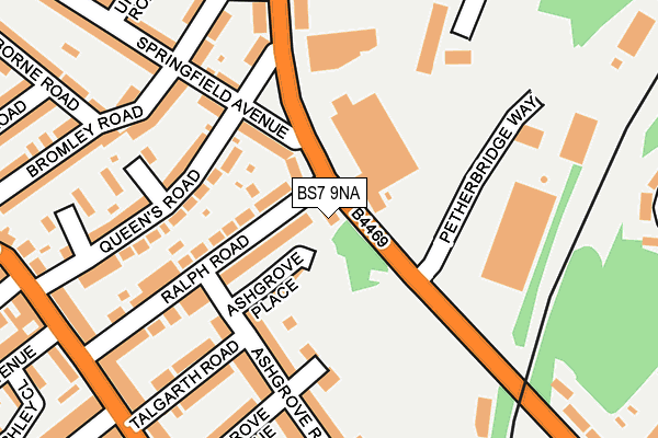 BS7 9NA map - OS OpenMap – Local (Ordnance Survey)