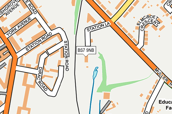BS7 9NB map - OS OpenMap – Local (Ordnance Survey)