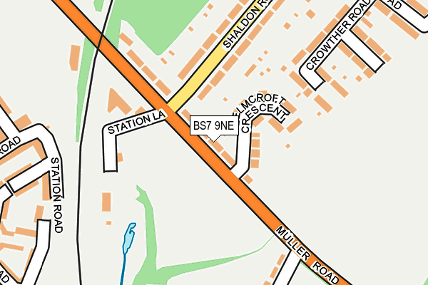 BS7 9NE map - OS OpenMap – Local (Ordnance Survey)