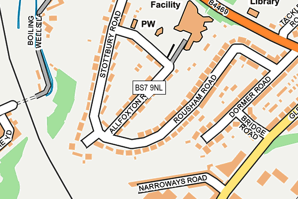 BS7 9NL map - OS OpenMap – Local (Ordnance Survey)