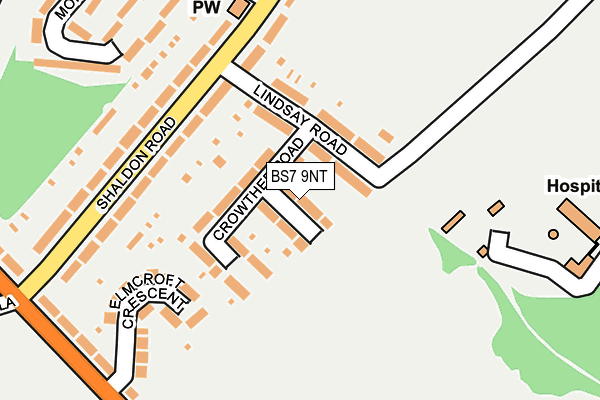 BS7 9NT map - OS OpenMap – Local (Ordnance Survey)