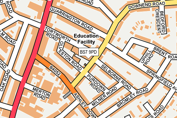 BS7 9PD map - OS OpenMap – Local (Ordnance Survey)