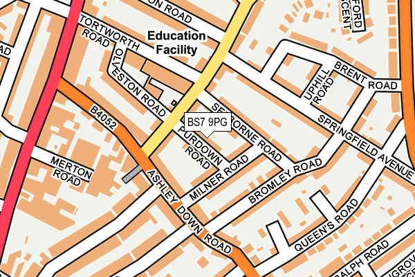 BS7 9PG map - OS OpenMap – Local (Ordnance Survey)