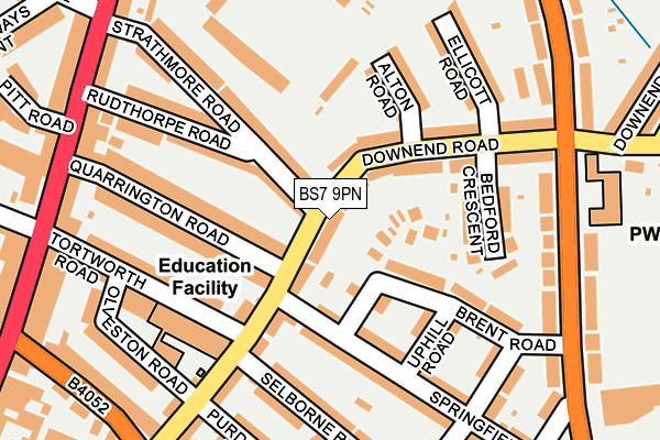BS7 9PN map - OS OpenMap – Local (Ordnance Survey)