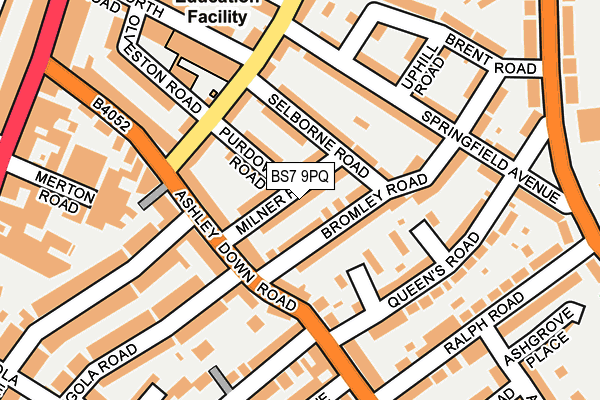 BS7 9PQ map - OS OpenMap – Local (Ordnance Survey)