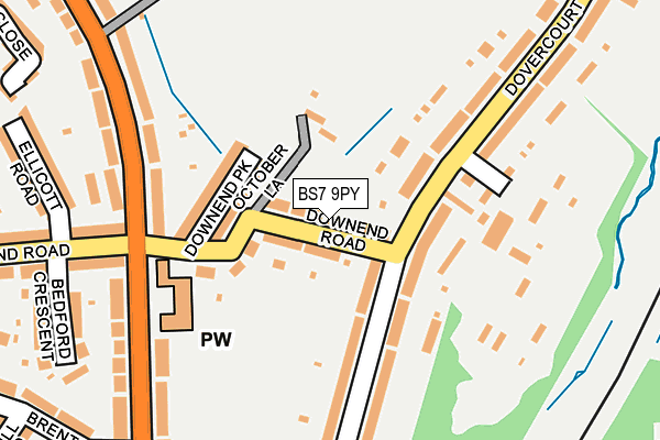 BS7 9PY map - OS OpenMap – Local (Ordnance Survey)
