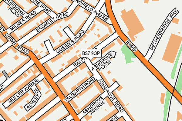 BS7 9QP map - OS OpenMap – Local (Ordnance Survey)