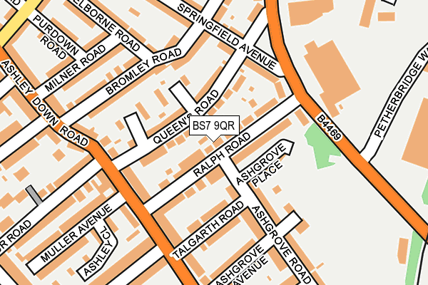 BS7 9QR map - OS OpenMap – Local (Ordnance Survey)