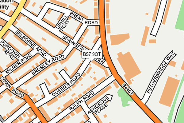 BS7 9QT map - OS OpenMap – Local (Ordnance Survey)