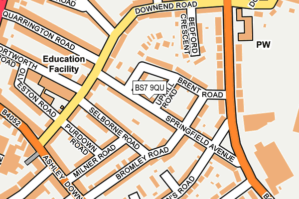 BS7 9QU map - OS OpenMap – Local (Ordnance Survey)