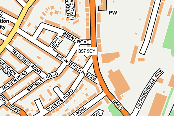 BS7 9QY map - OS OpenMap – Local (Ordnance Survey)