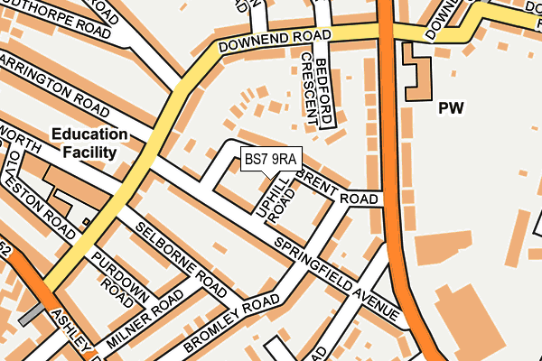 BS7 9RA map - OS OpenMap – Local (Ordnance Survey)