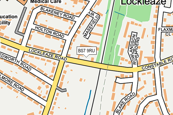 BS7 9RU map - OS OpenMap – Local (Ordnance Survey)