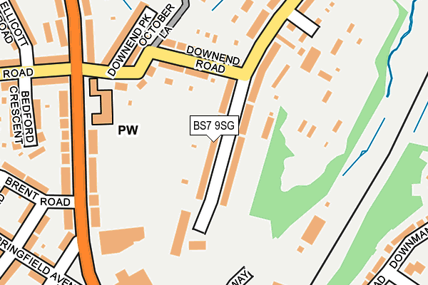 BS7 9SG map - OS OpenMap – Local (Ordnance Survey)