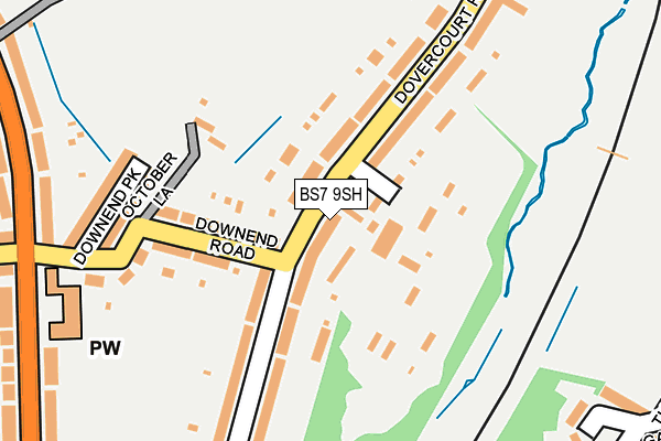 BS7 9SH map - OS OpenMap – Local (Ordnance Survey)