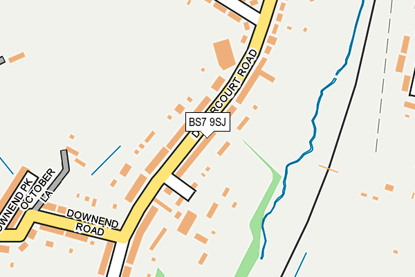 BS7 9SJ map - OS OpenMap – Local (Ordnance Survey)