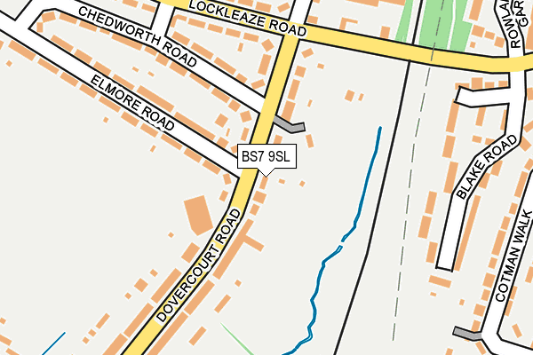 BS7 9SL map - OS OpenMap – Local (Ordnance Survey)