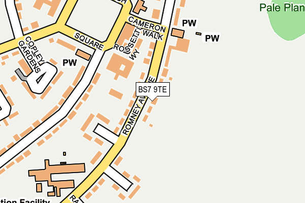 BS7 9TE map - OS OpenMap – Local (Ordnance Survey)