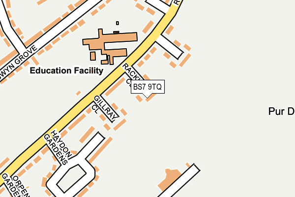 BS7 9TQ map - OS OpenMap – Local (Ordnance Survey)