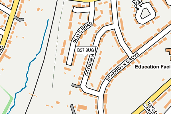 BS7 9UG map - OS OpenMap – Local (Ordnance Survey)